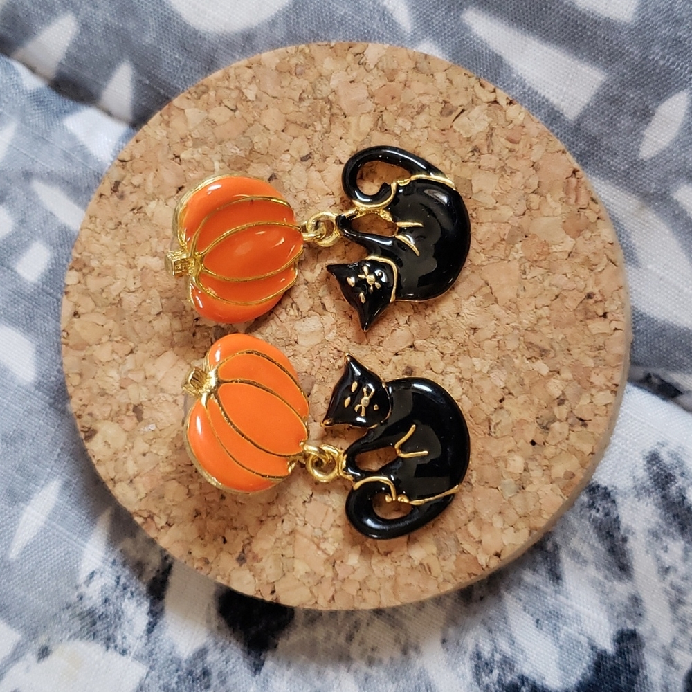 Halloween Cat Earrings